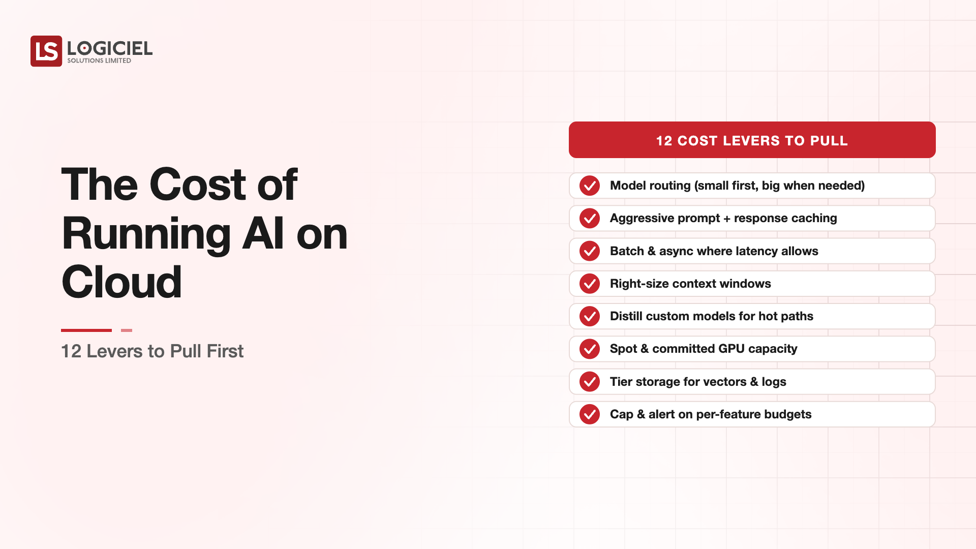 The Cost of Running AI on Cloud 12 Levers to Pull First