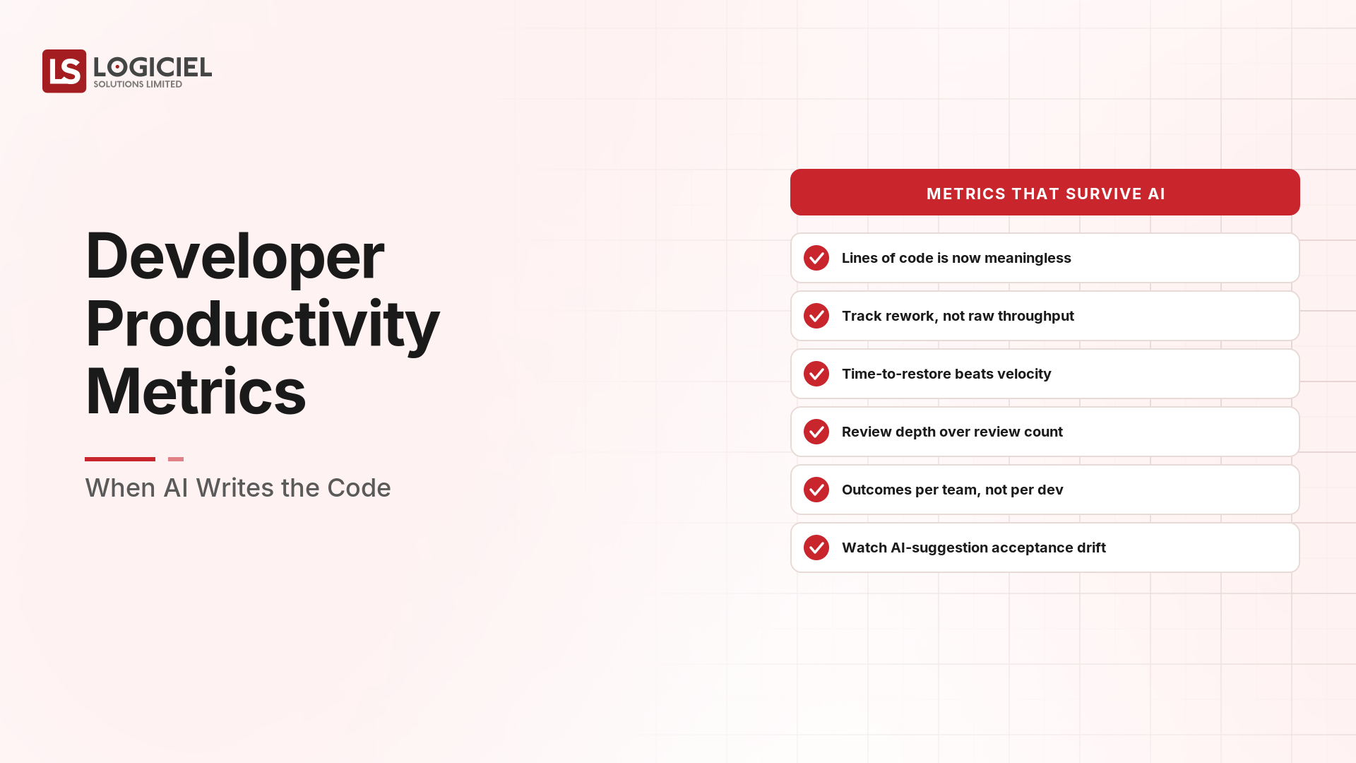 Developer Productivity Metrics When AI Writes the Code