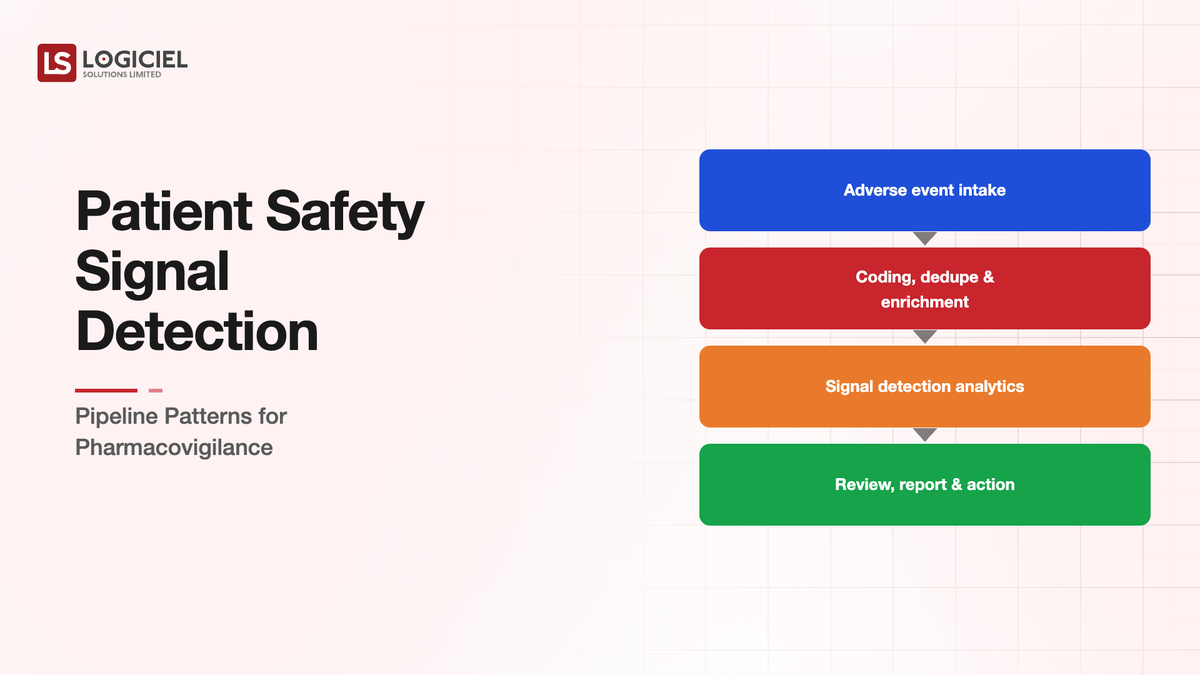 Patient Safety Signal Detection: Pipeline Patterns for Pharmacovigilance