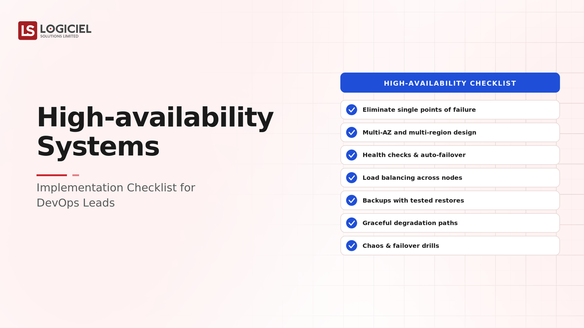 High-Availability Systems Implementation Checklist for DevOps Leads
