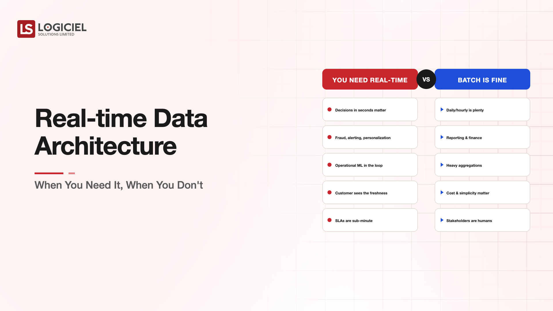 Real-Time Data Architecture: When You Need It, When You Don't