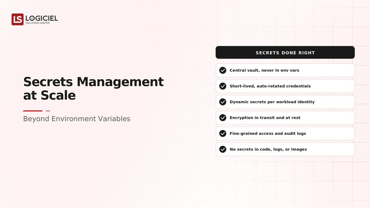 Secrets Management at Scale: Beyond Environment Variables