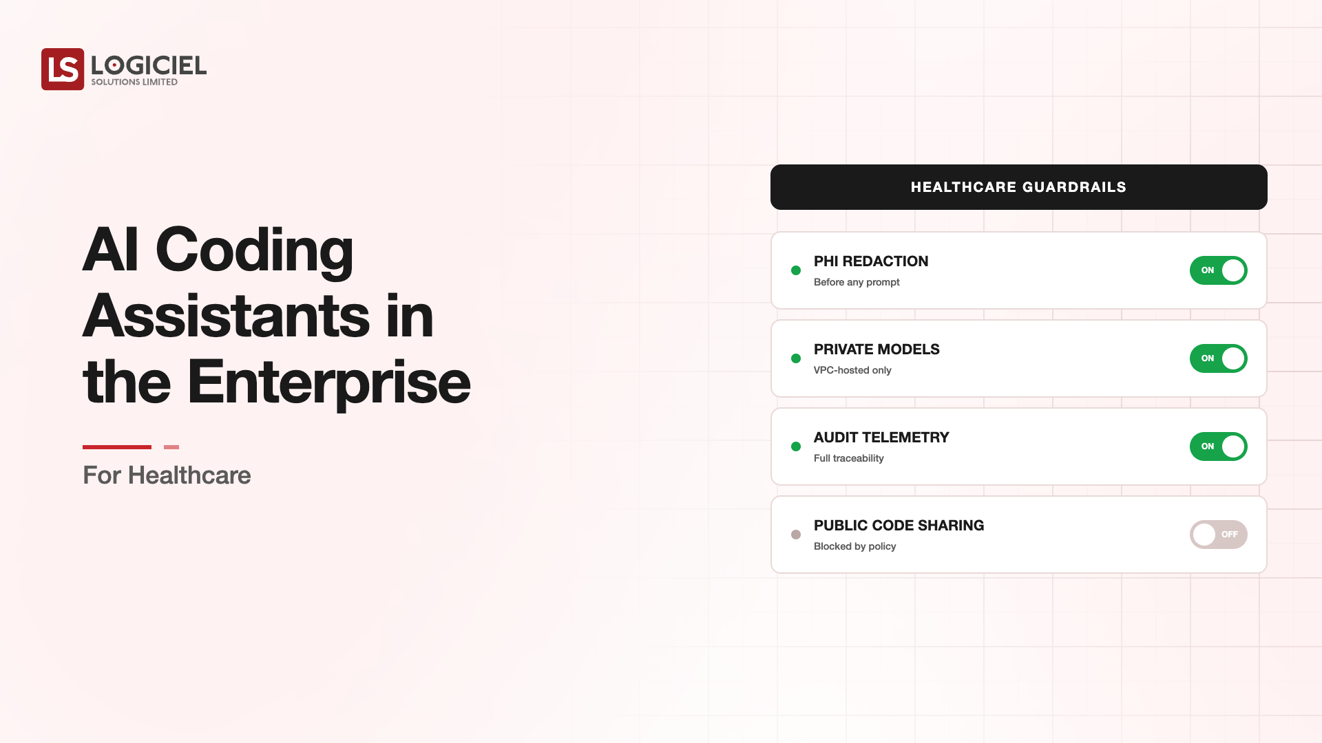 AI Coding Assistants in the Enterprise for Healthcare