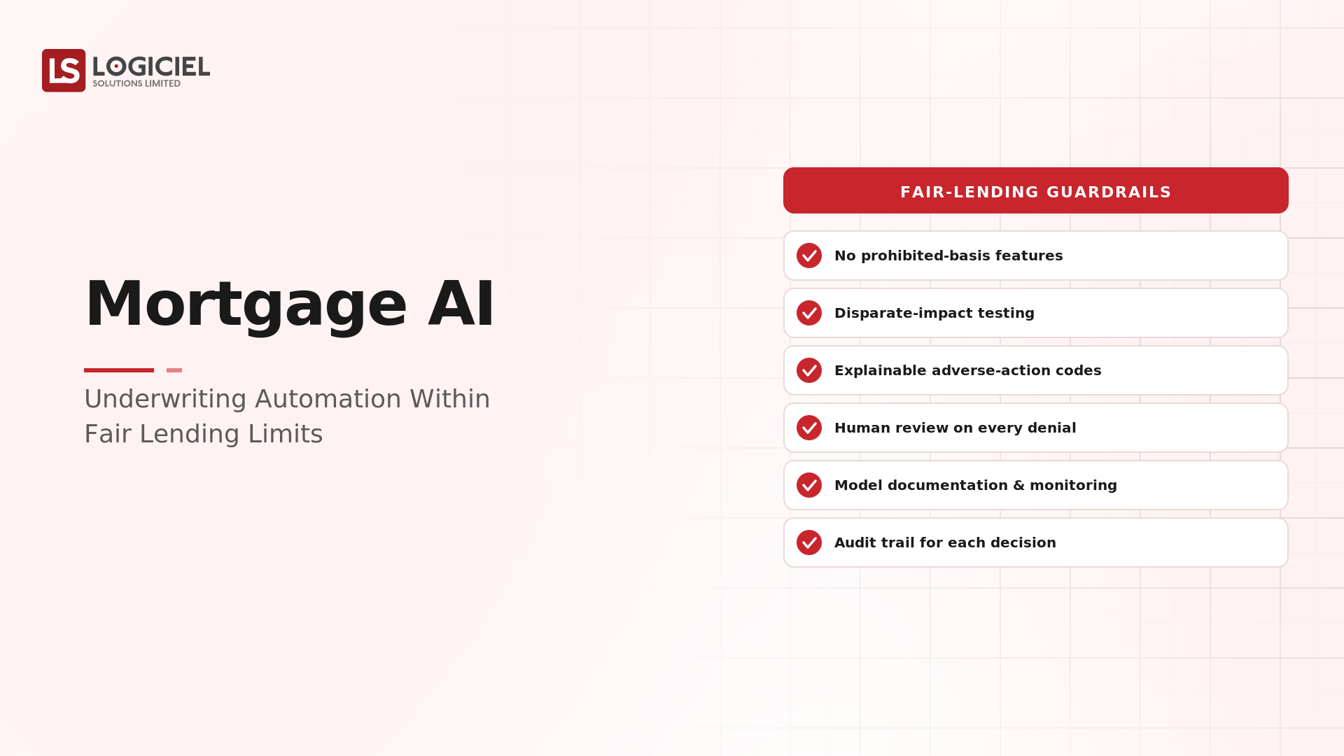 Mortgage AI: Underwriting Automation Within Fair Lending Limits