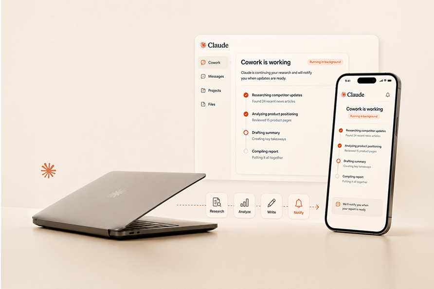 Anthropic Expands Claude Cowork to Web and Mobile, Letting AI Keep Working After You Close Your Laptop