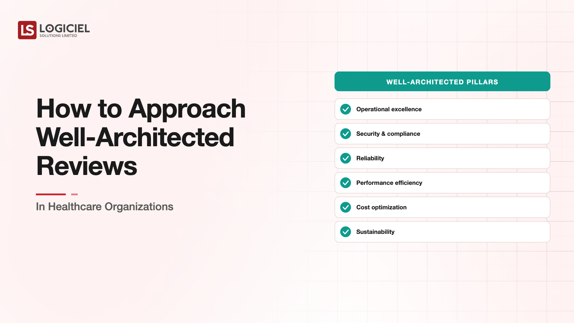 How to Approach Well-Architected Reviews in Healthcare Organizations