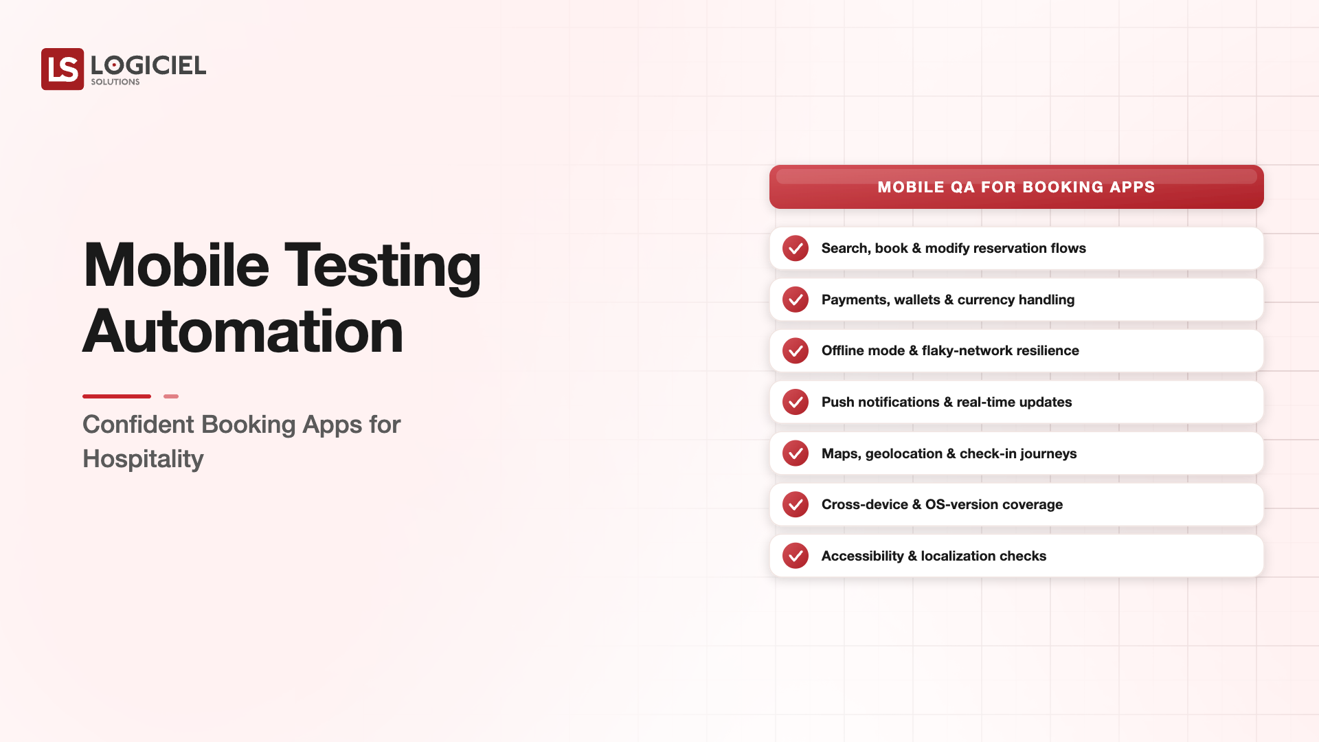Mobile Testing Automation for Hospitality