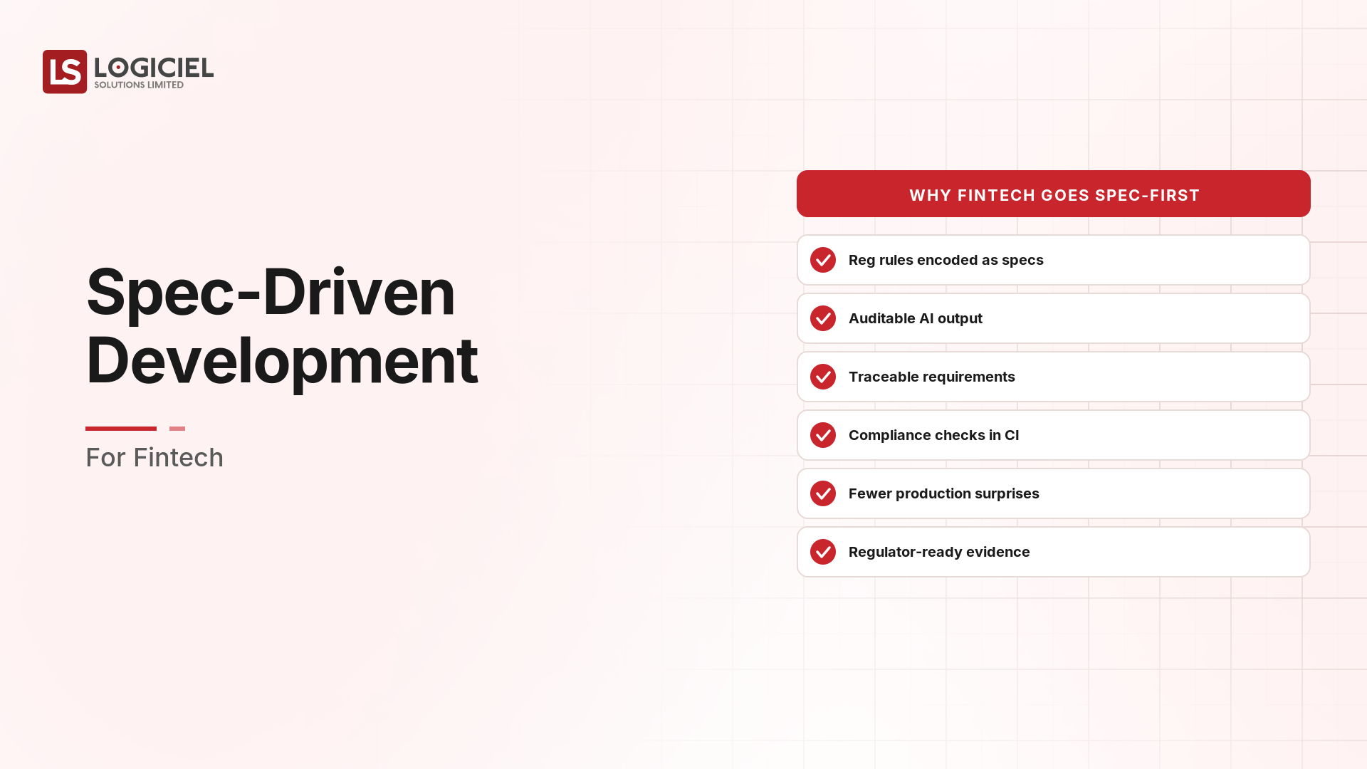 Spec-Driven Development for Fintech