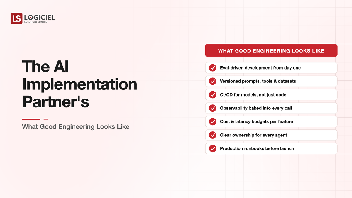 AI Implementation Partner Engineering Checklist 2026