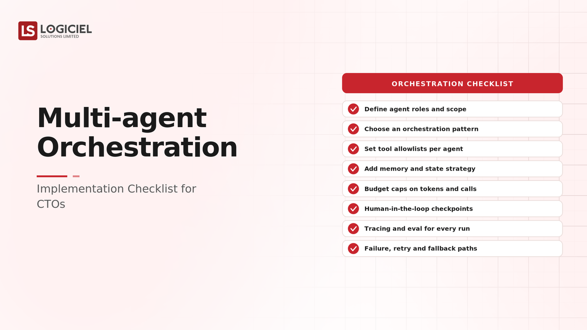 Multi-Agent Orchestration Implementation Checklist for CTOs