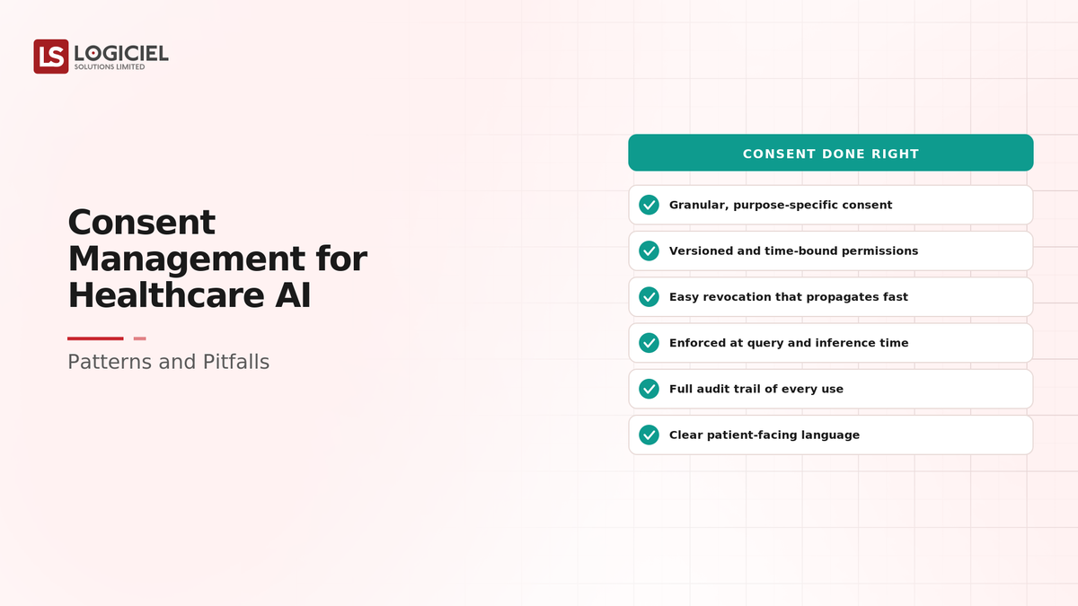 Consent Management for Healthcare AI: Patterns and Pitfalls