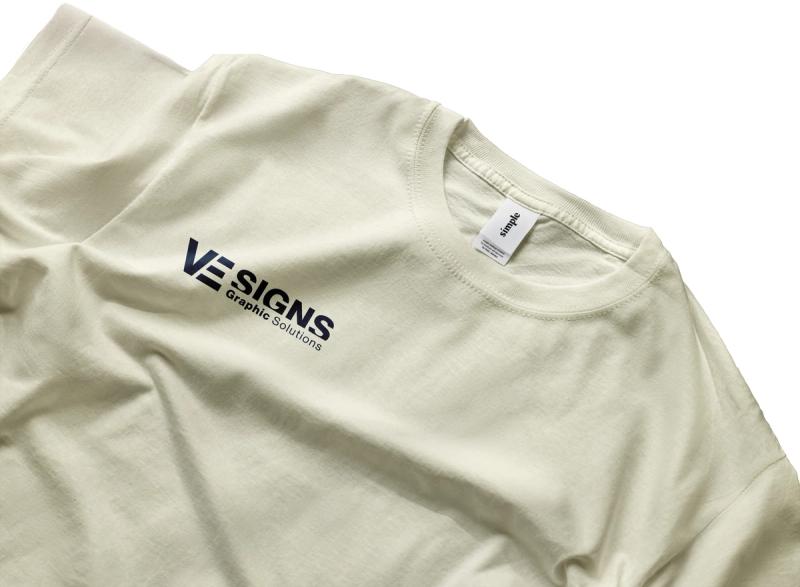 Custom screen printed t-shirt by VE Signs Riverside