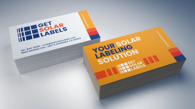 Premium business cards printed by VE Signs in Riverside CA
