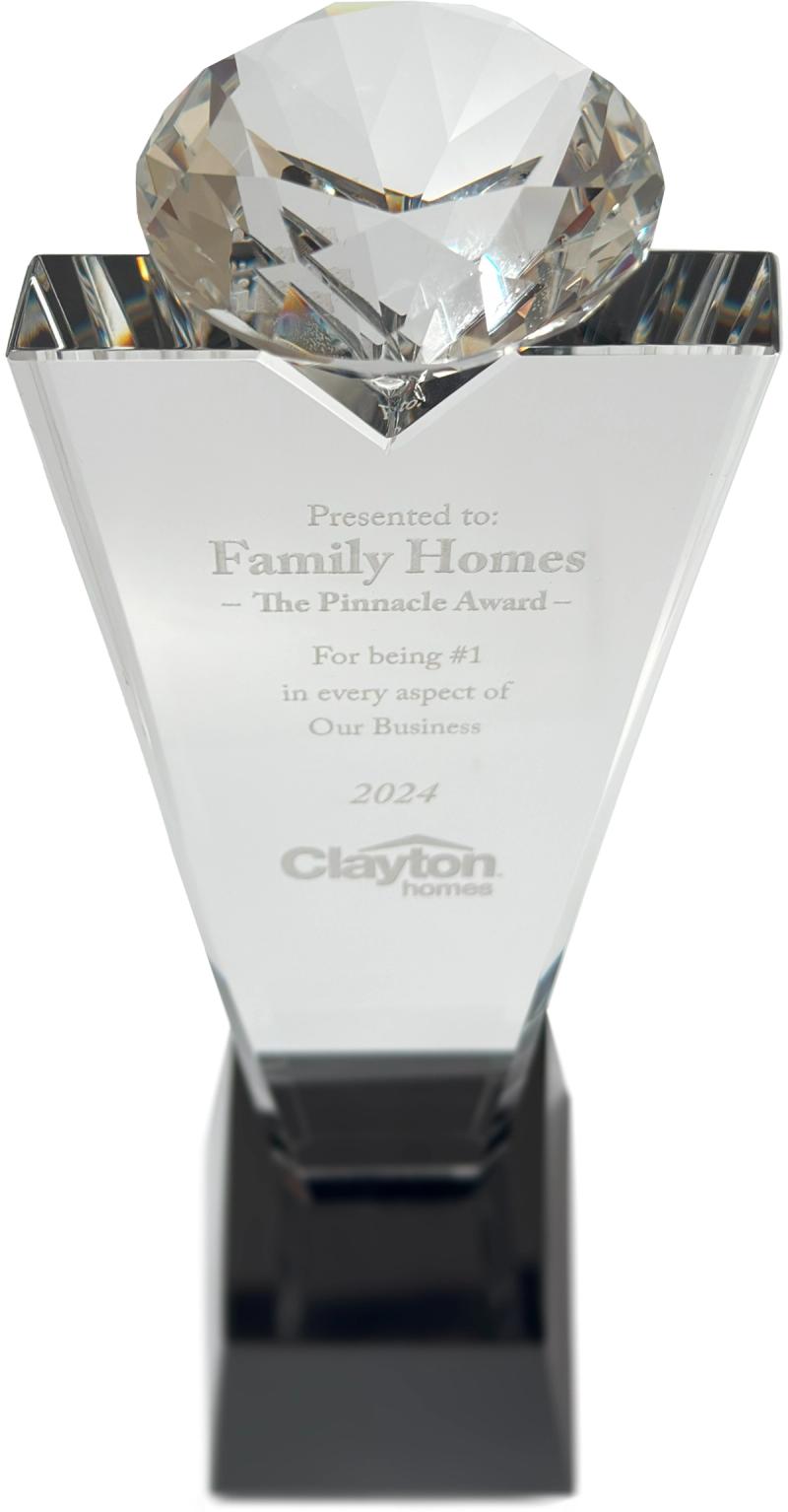 Clayton Homes engraved plaque by VE Signs