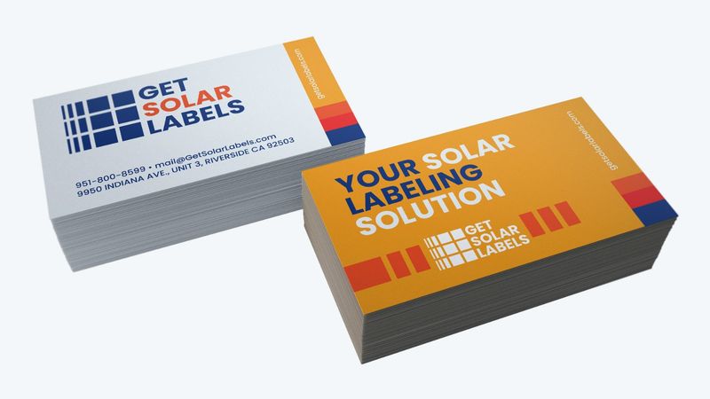 Business cards by VE Signs, Riverside CA