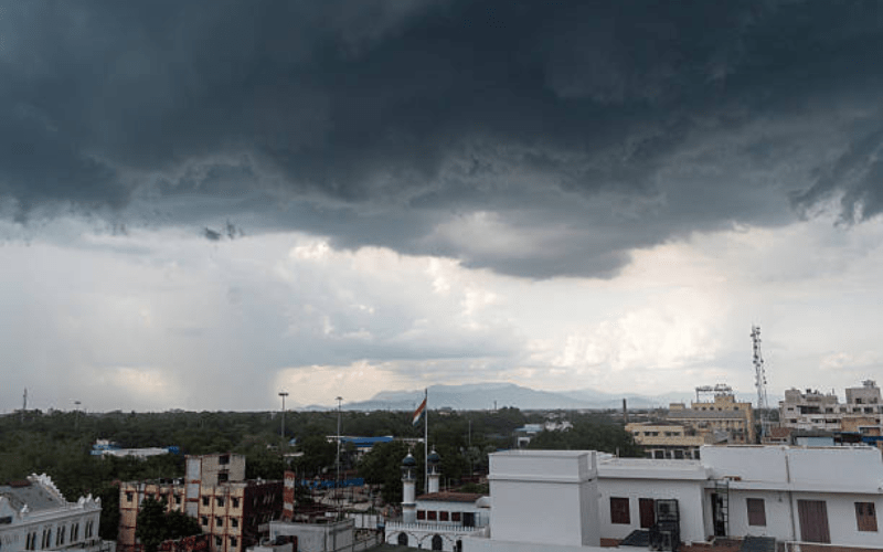 राजस्थान में बारिश कहां हो रही है
