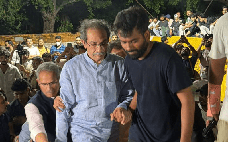 Uddhav Thackeray at Jantar Mantar