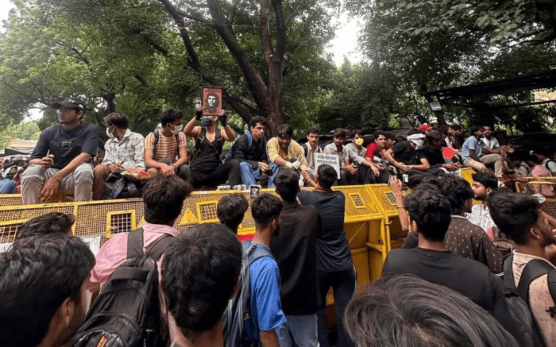 Today Jantar Mantar Protest News 
