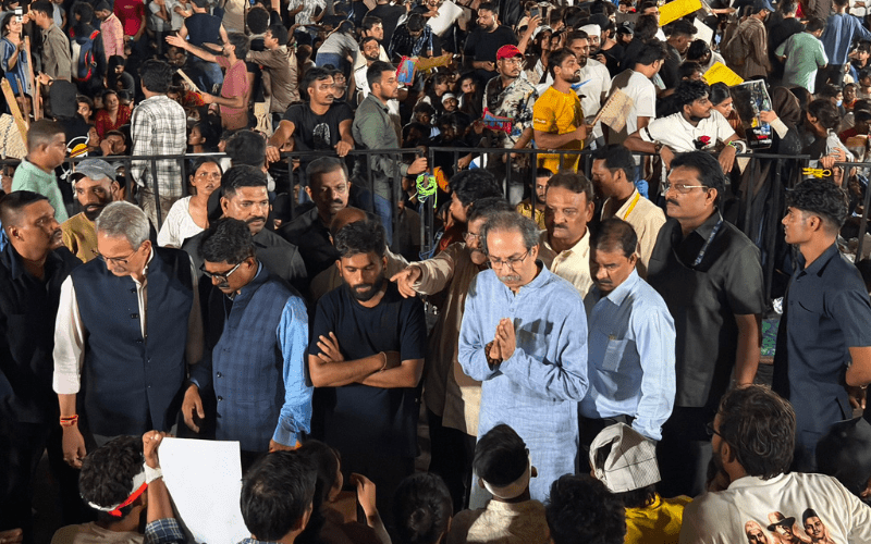 Uddhav Thackeray at Jantar Mantar