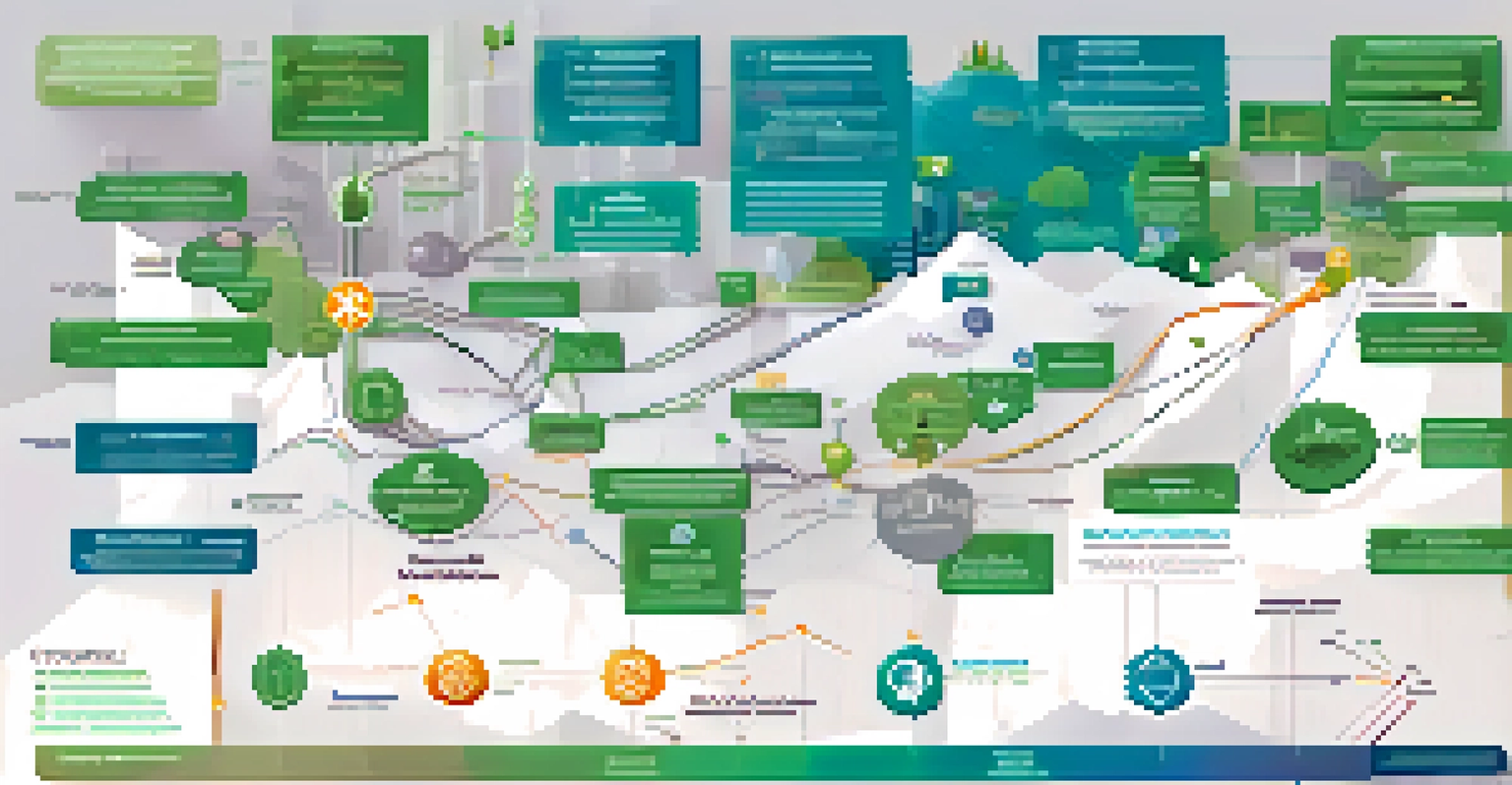 An infographic illustrating the regulatory landscape of Bitcoin forks, with icons and connections depicting regulations, tax implications, and market reactions.