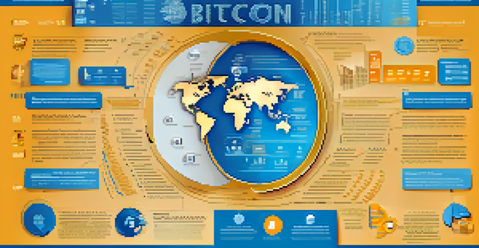 An infographic illustrating the benefits of Bitcoin with colorful icons and text.