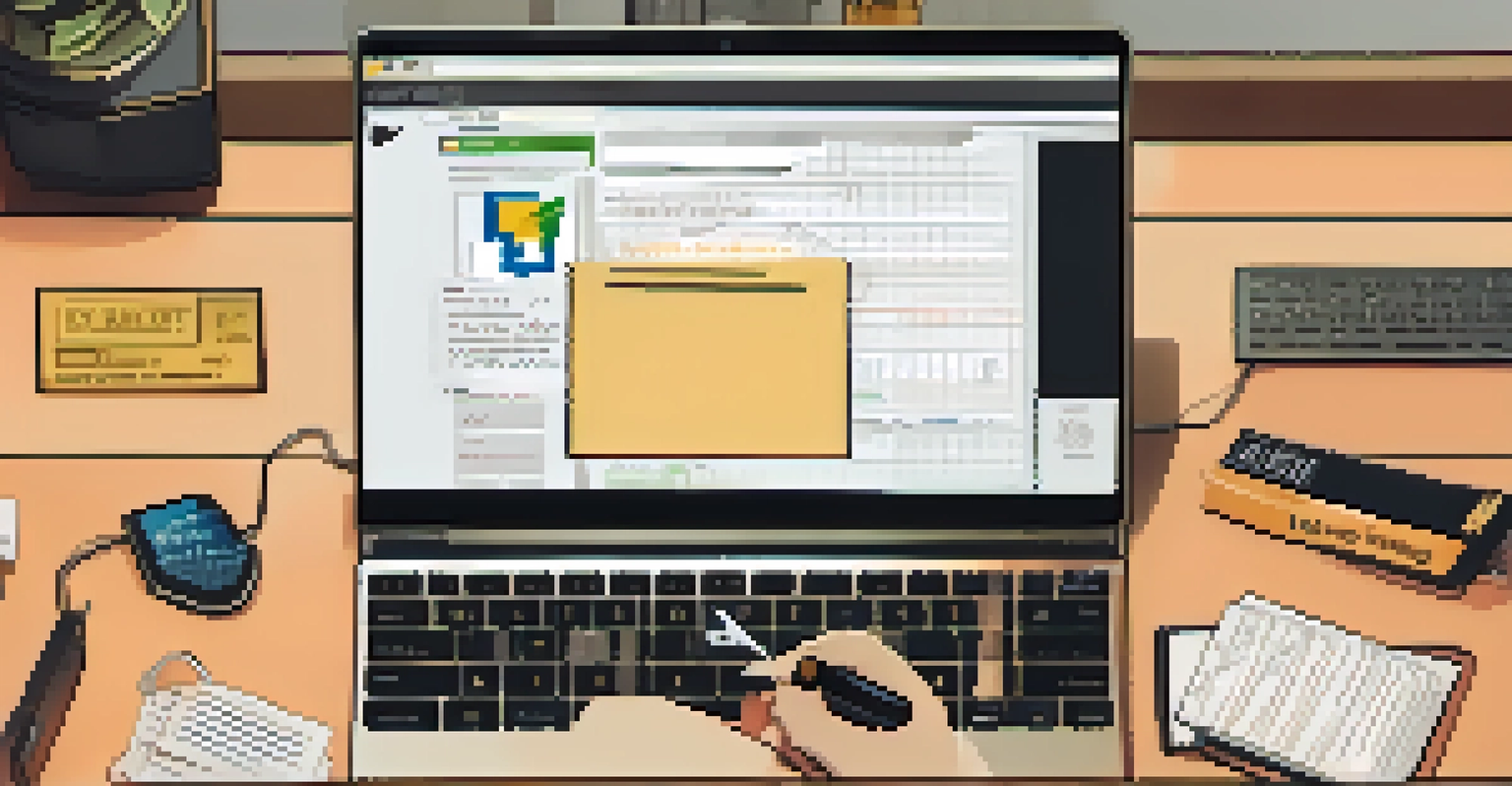An overhead view of a user setting up a hardware wallet with a laptop and notes on a well-organized desk.