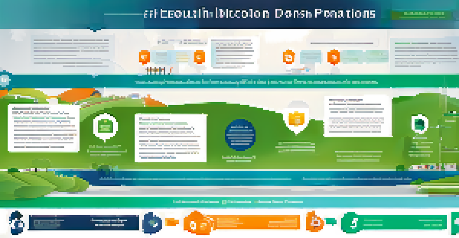 An infographic illustrating the benefits of Bitcoin donations for education, featuring icons and a modern design.