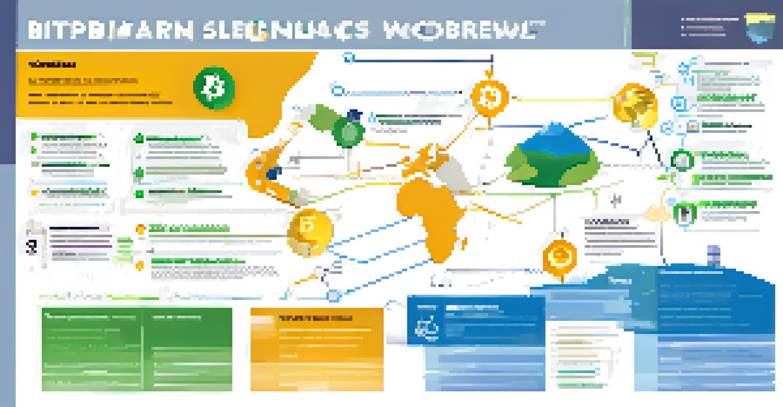 An infographic showing the benefits of Bitcoin for remote workers with icons and brief text descriptions.