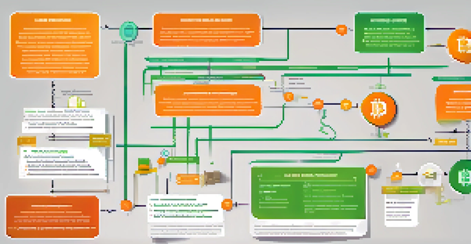 An infographic illustrating the Bitcoin donation process with colorful icons and arrows, set against a gradient background.