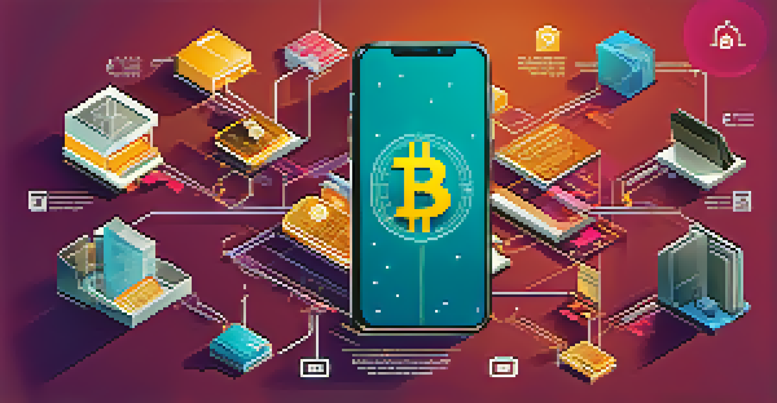 An infographic illustrating various types of Bitcoin wallets and their growth, with a tech-inspired background and circuit patterns.