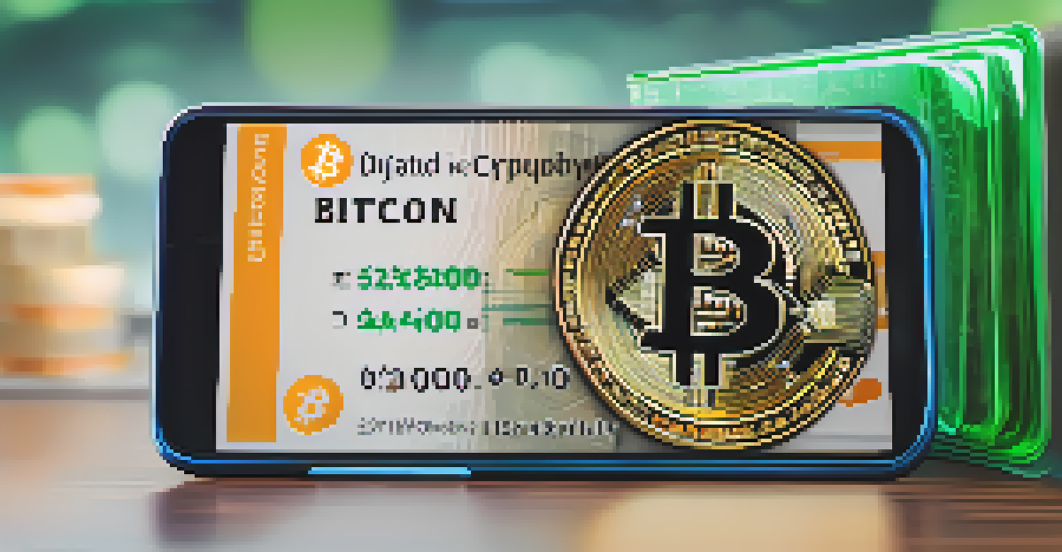 A close-up view of a smartphone displaying a digital wallet interface with a successful Bitcoin donation transaction.