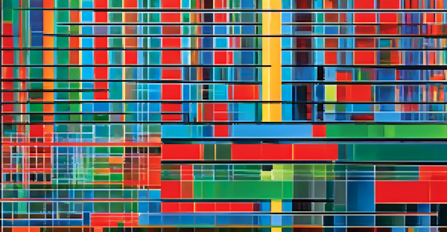 An abstract image of fluctuating graphs and charts in vibrant colors representing market dynamics, with digital elements like circuit patterns.