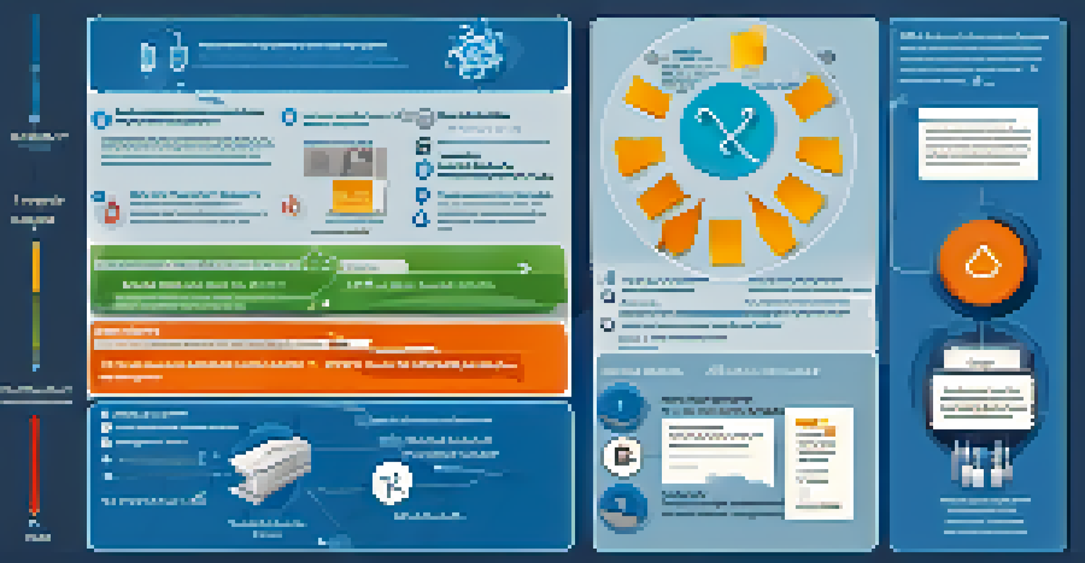 An infographic displaying best practices to combat phishing attacks, with icons and text on a calming blue background.
