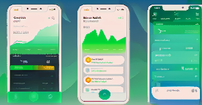 A smartphone displaying an intuitive Bitcoin wallet interface with a modern design and educational content.