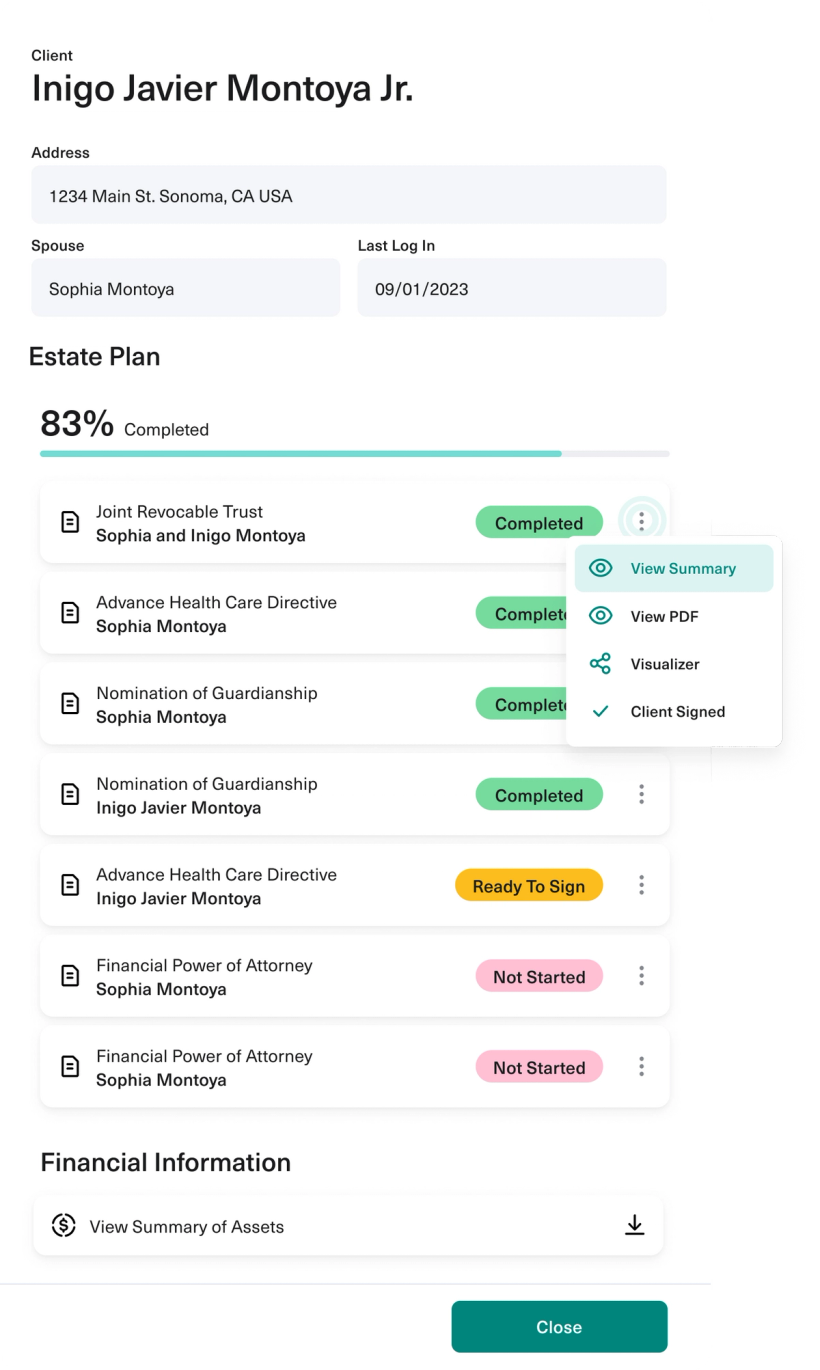 Create, manage and visualize your estate plan with wealth.com