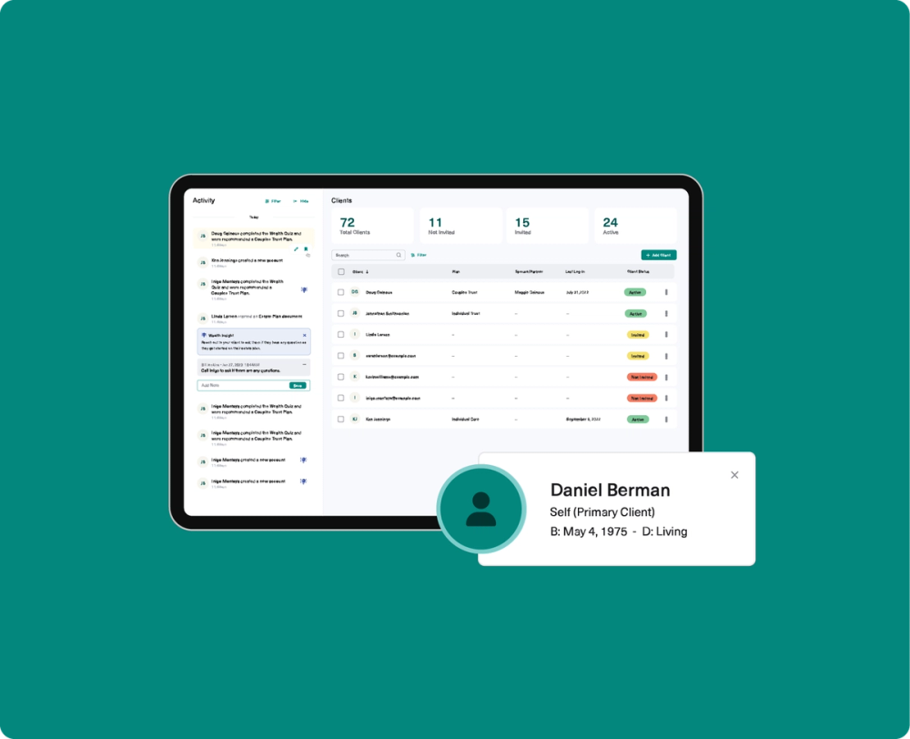 Get a Demo of wealth.com
