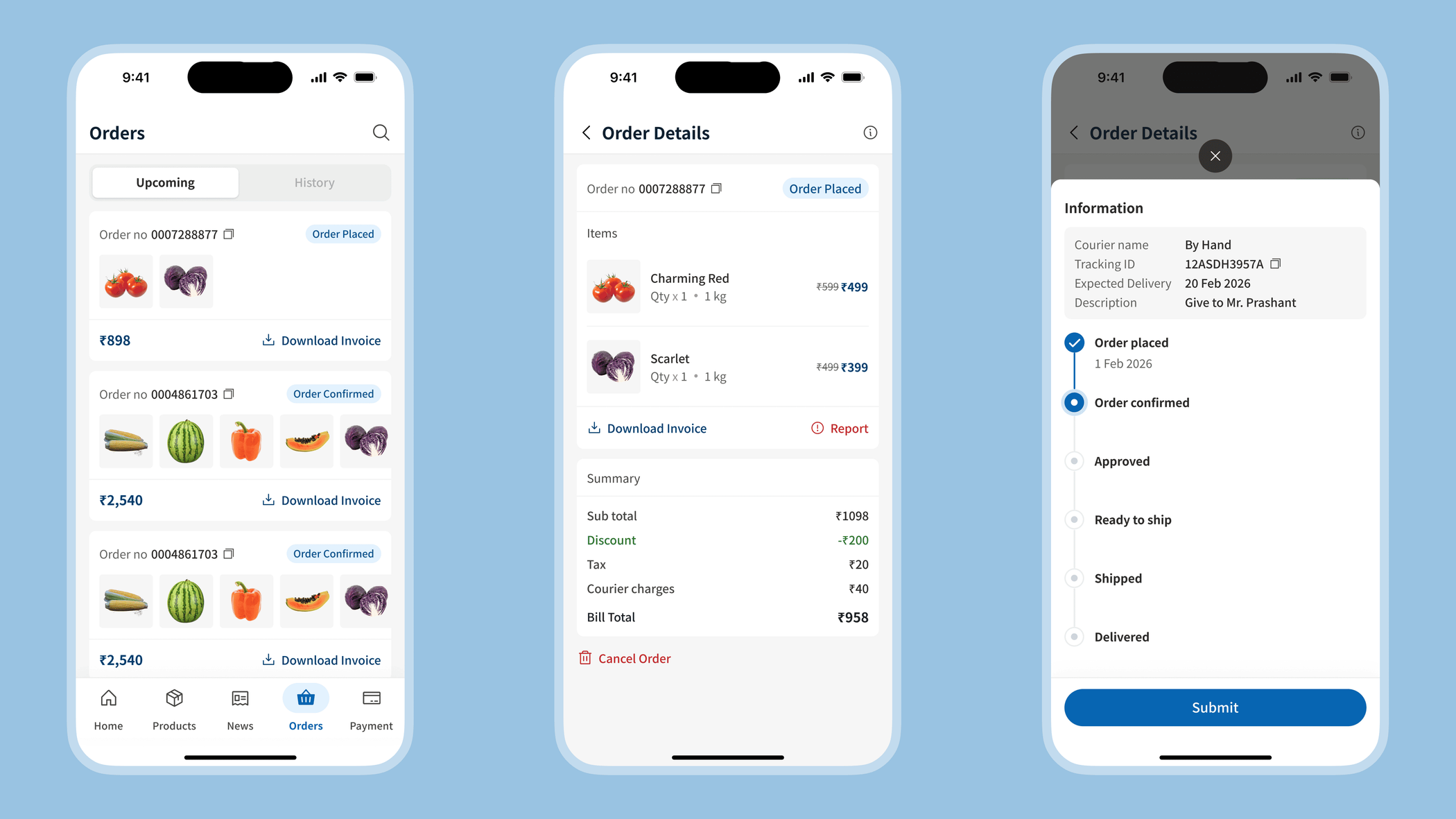 Order Tracking