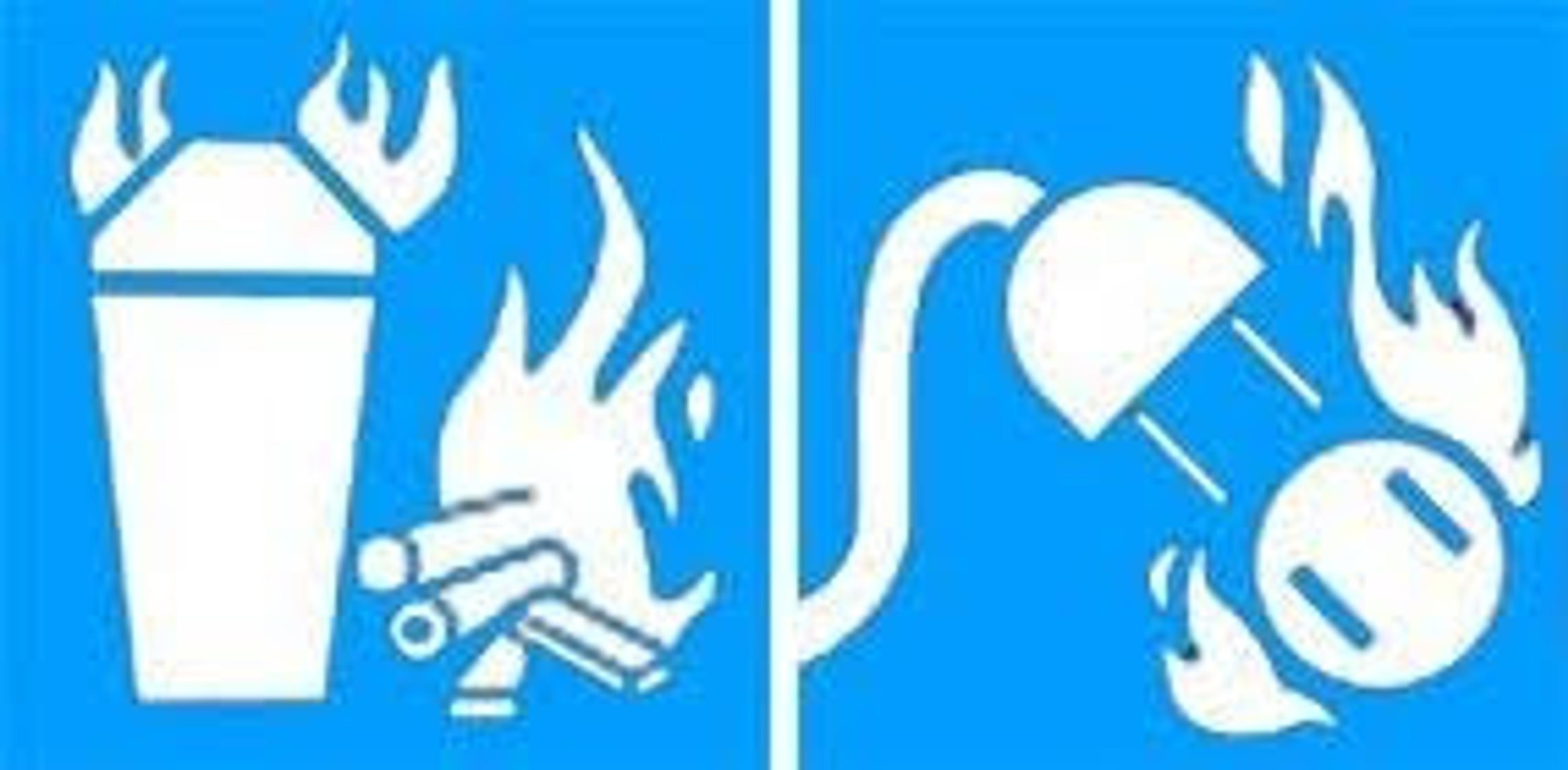 Class A:C fire extinguisher icon