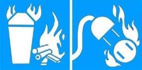 Class A:C fire extinguisher icon