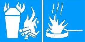 Class A:K fire extinguisher icon