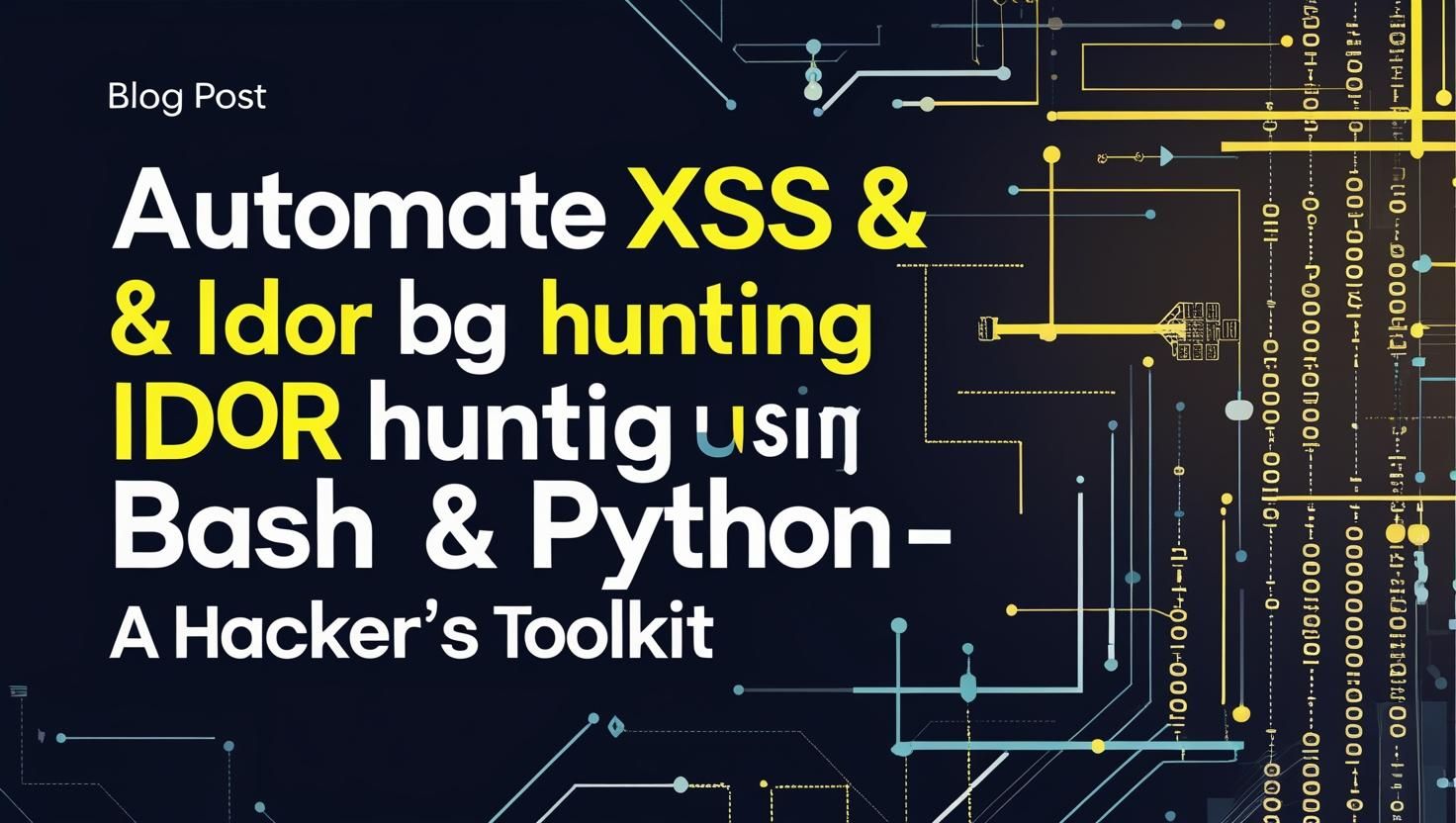 🚀 Automate XSS & IDOR Bug Hunting Using Bash & Python — A Hacker’s Toolkit