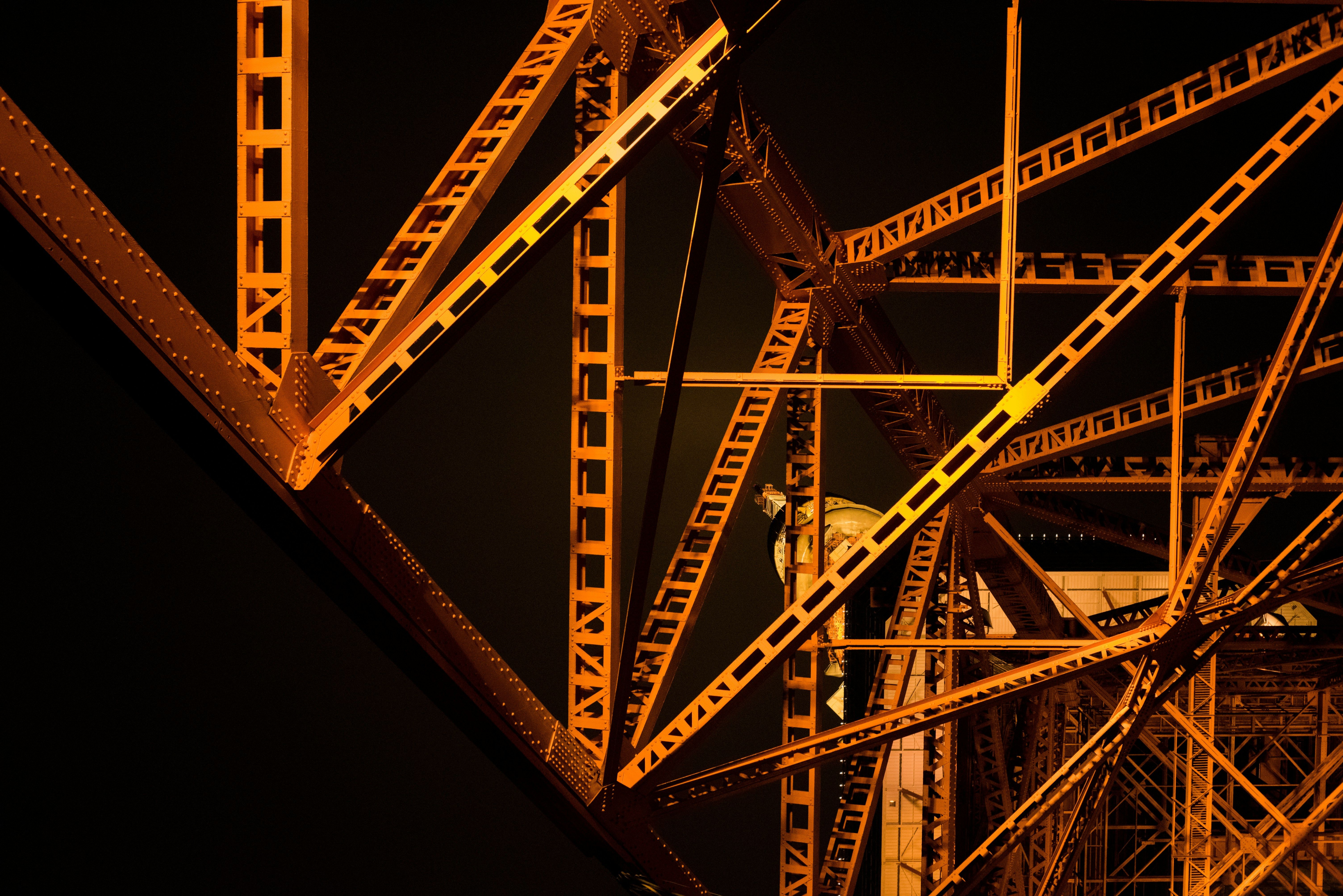 Steel structure seen from below, an image for AI due diligence in software deals
