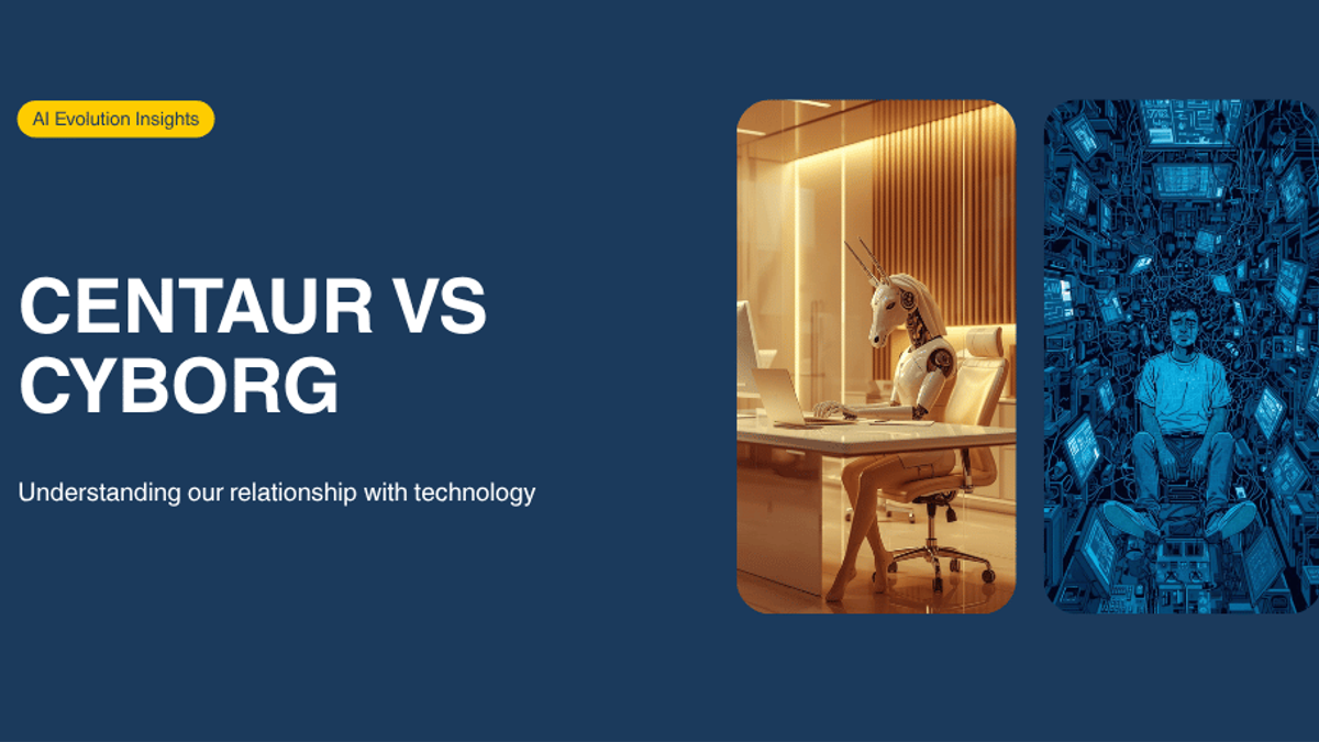 Centaur vs. Cyborg, which one are you?