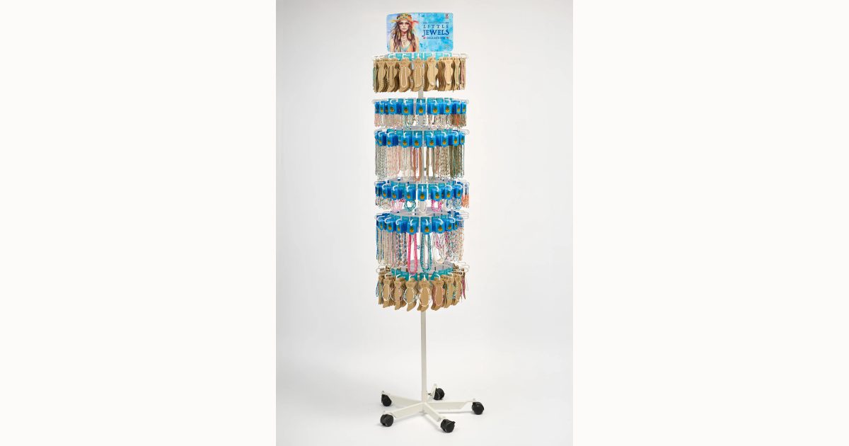 Bead Store Display Seed bead jewellery display stand with stock | Mic-Mac