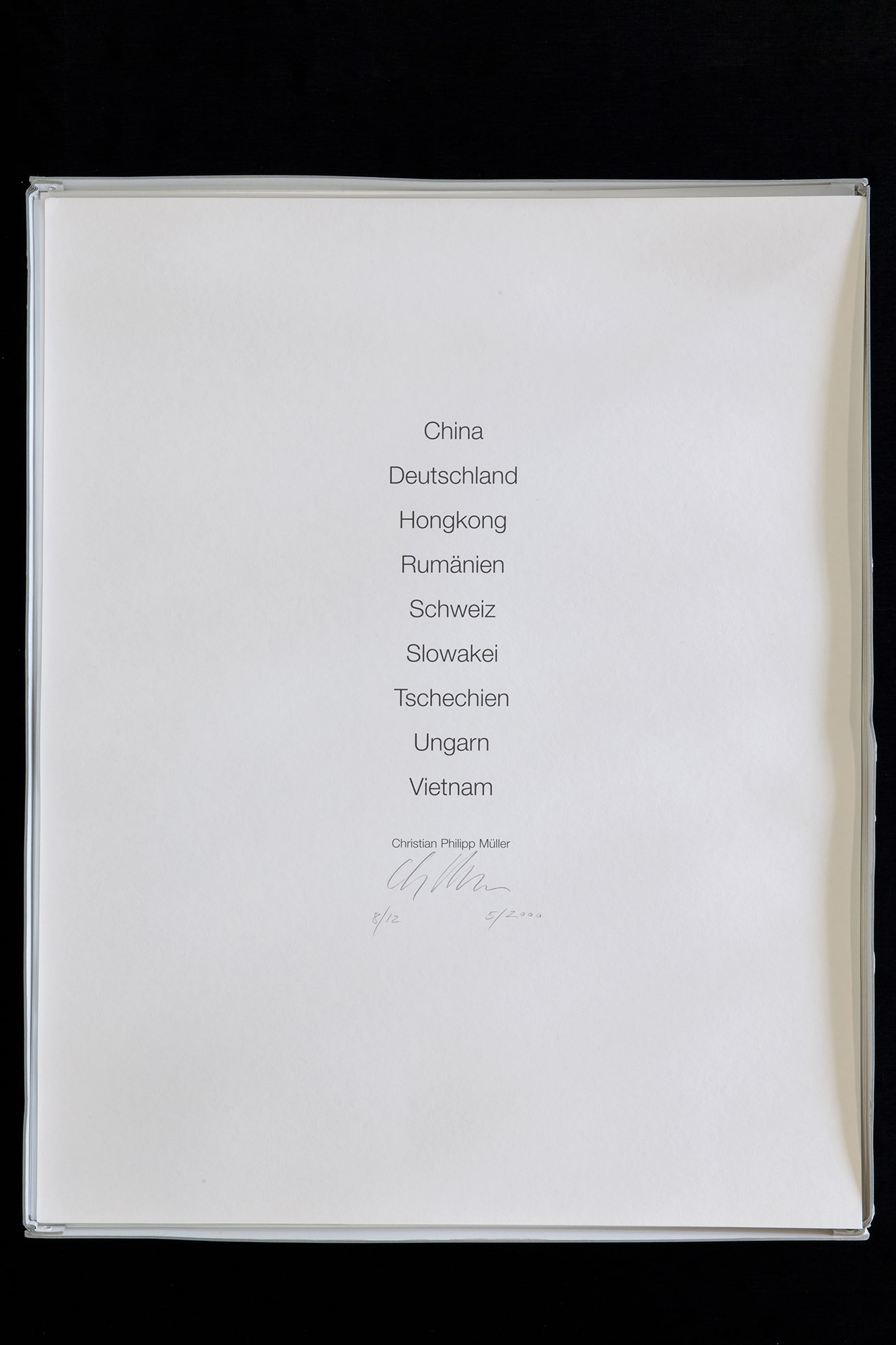 Christian Philipp Müller, Voyage, 2020. Photo