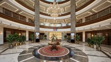 The Rotunda lobby atrium at AIHP Imperial, Sector 32 Gurgaon