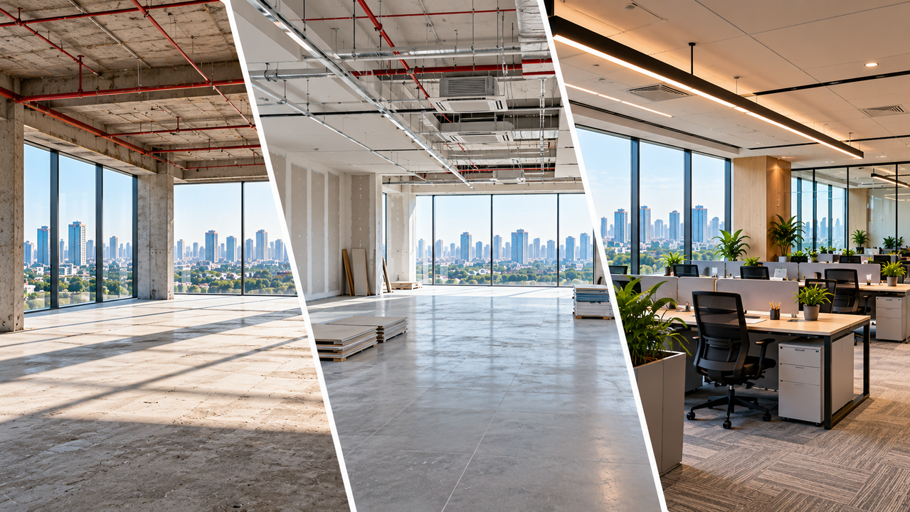 Plug-and-Play vs Warm Shell vs Bare Shell Offices