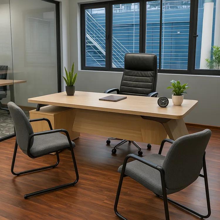 AIHP Skyline private cabin with executive desk and visitor seating, Sector 32 Gurgaon