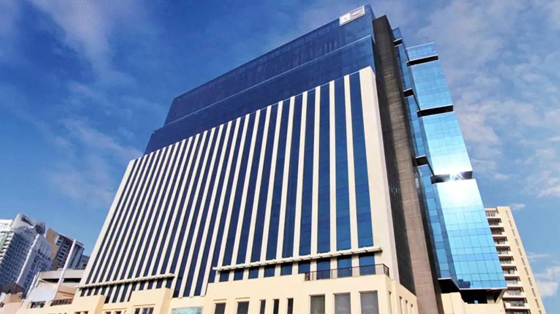 Emaar The Palm Spring Plaza on Golf Course Road, Gurgaon — premium glass tower