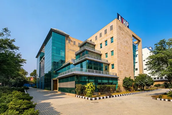 AIHP Spectra building facade in Sector 32, Gurgaon